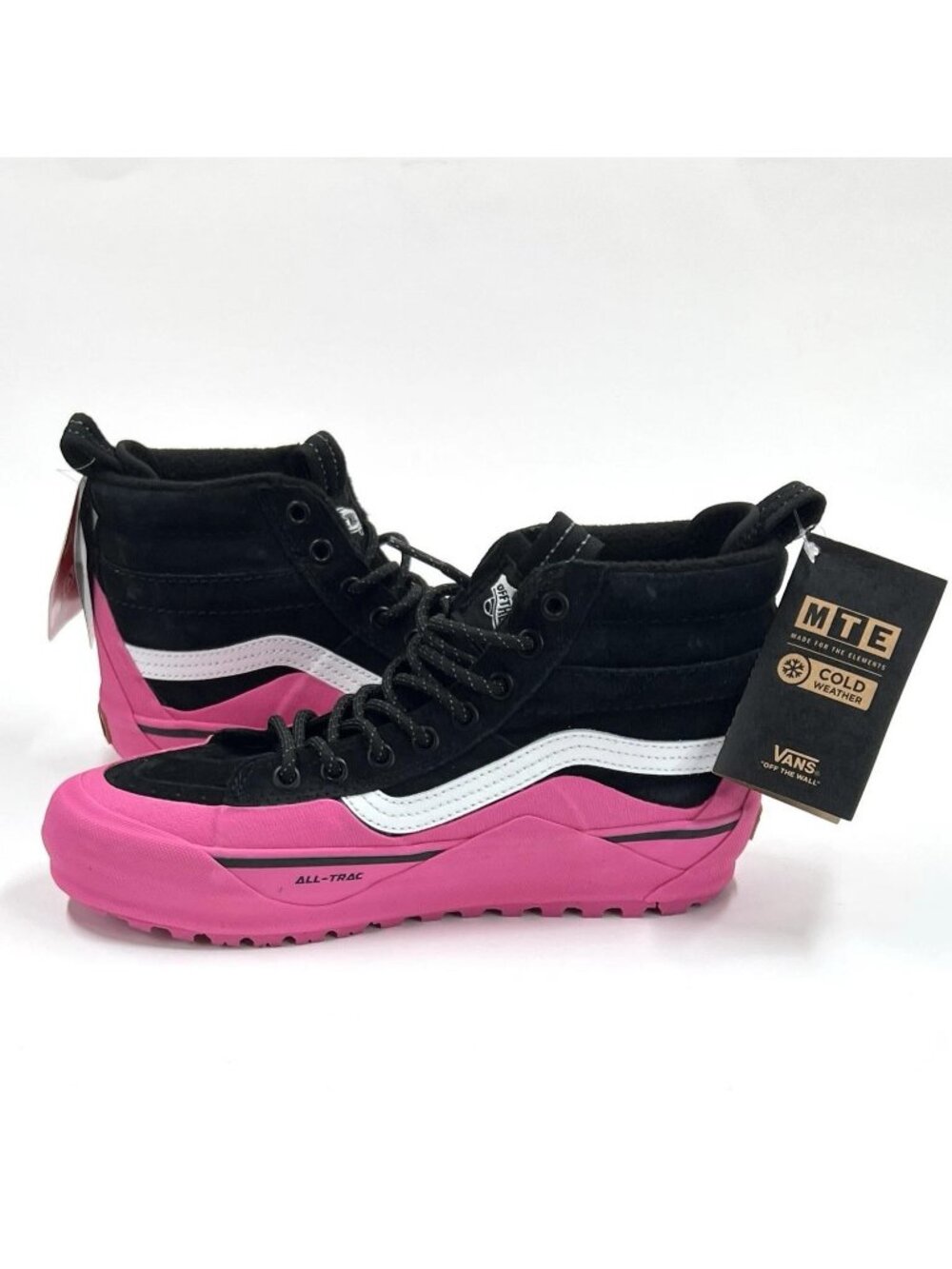 Vans Sk8-Hi Dip MTE-2 Pink Black Women's Size 8 Boots NEW
